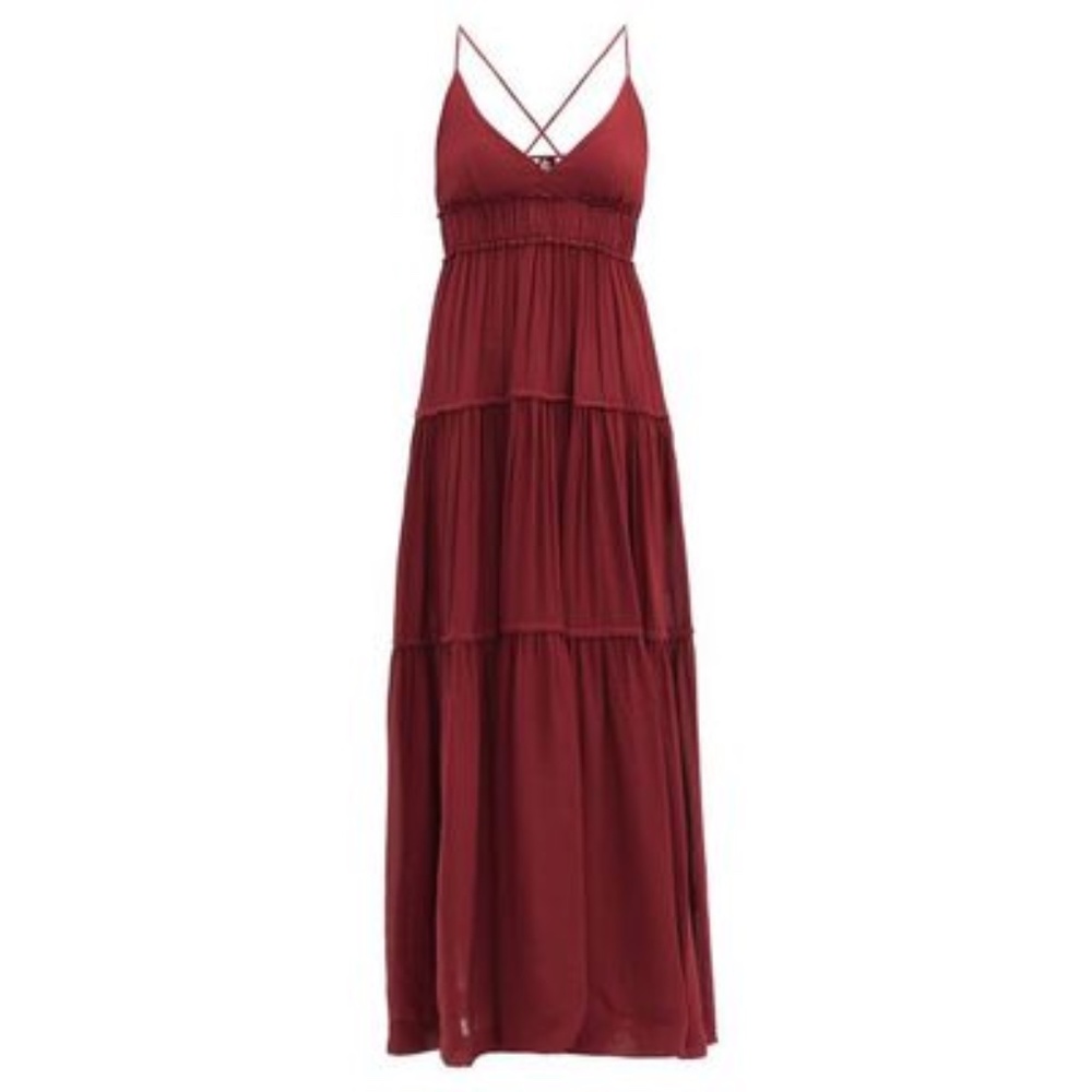 Three Graces London Tiered Maxi Dress